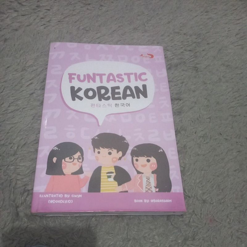 (ORI) BUKU BAHASA KOREA FUNTASTIC KOREAN BY BORASSAEM