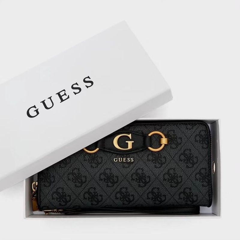 GUESSS Izzy Logo Large Zip-Around Wallet