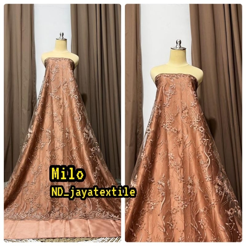 Kain Tile Akar Mutiara/Tile Akar Sorousky/Bahan Kebaya