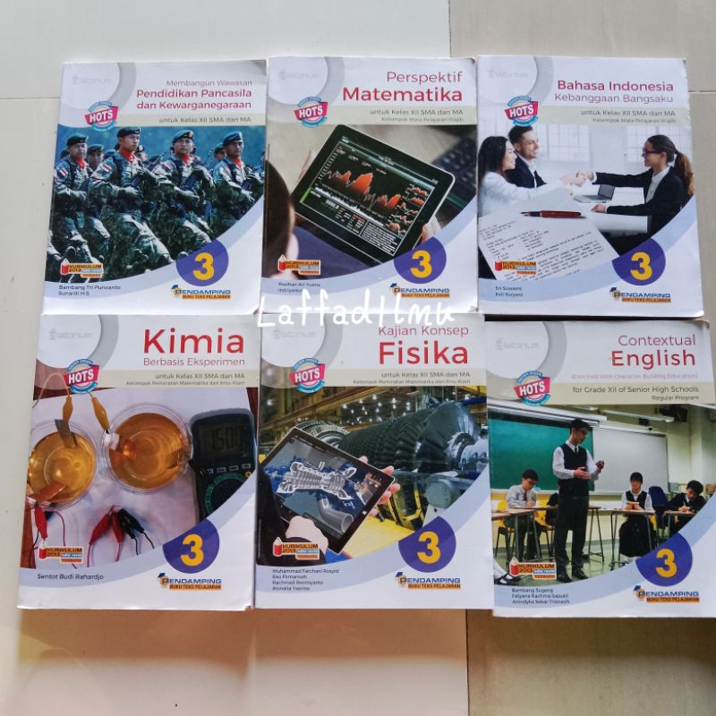 Buku Pelajaran Platinum Kelas 3 12 Sma Kimia//Fisika//English//Bindo//Mat//Pkn