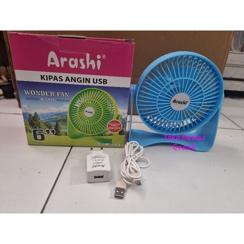 Arashi Wonder Fan Desk Fan USB 631U Kipas angin USB