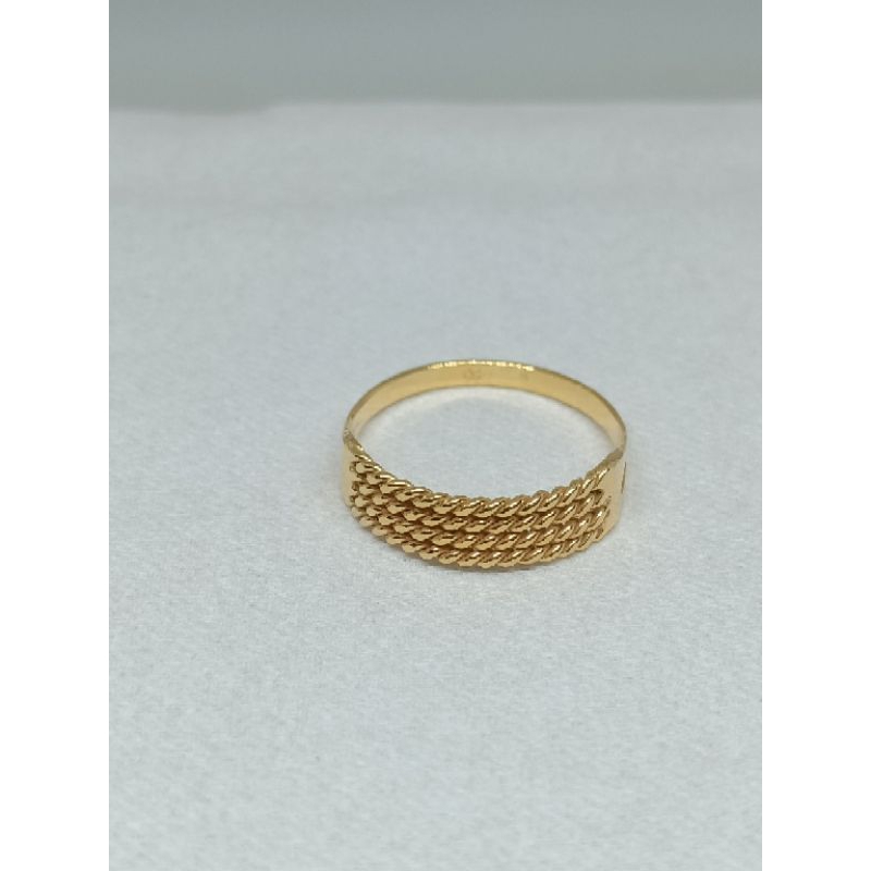 Cincin 1 gram emas muda Tali air