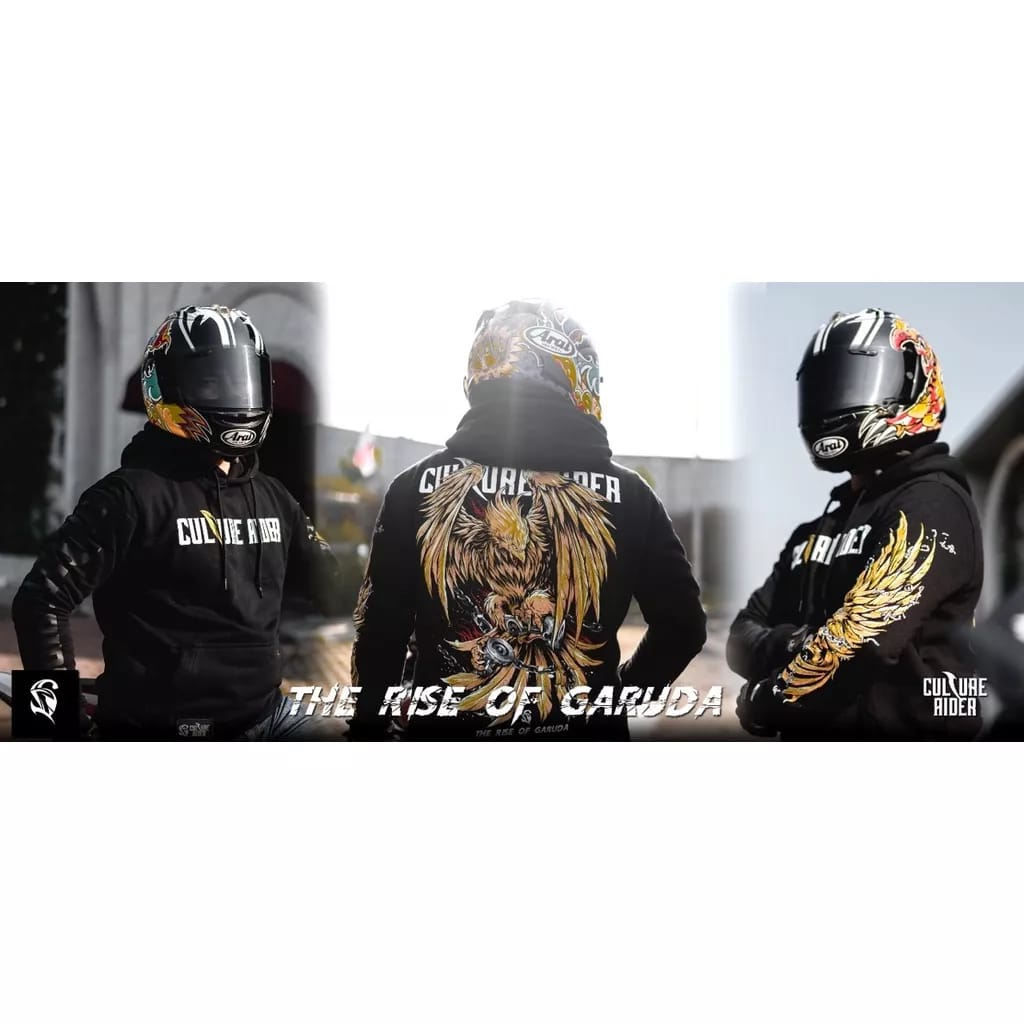 COD - HOODIE MOTOR CULTUR RIDER -HITAM PREMIUM KUALITAS DISTRO