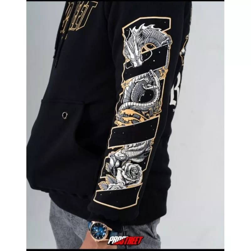 COD - HOODIE MOTOR PROSTREET RIDER -HITAM PREMIUM KUALITAS DISTRO UNISEX BAHAN TEBAL GRAMASI 280