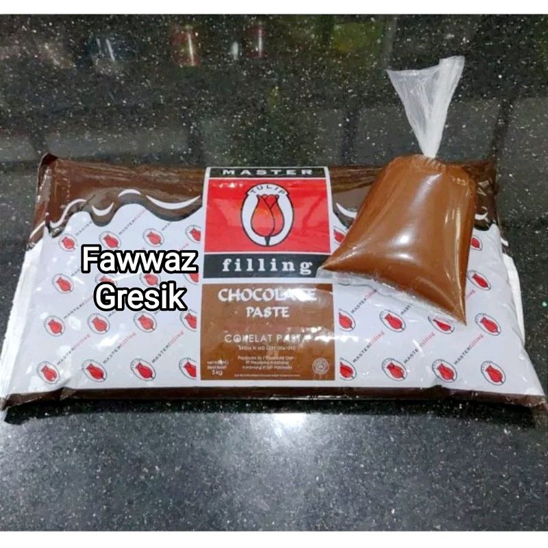 

Tulip Master Filling Chocolate Paste 500gr / Tulip Master Filling Selai Coklat 500 gram