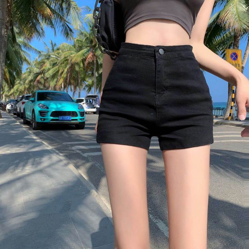 RSB CP393 Celana Pendek Denim High Waist Wanita Hot Pants Korean Style