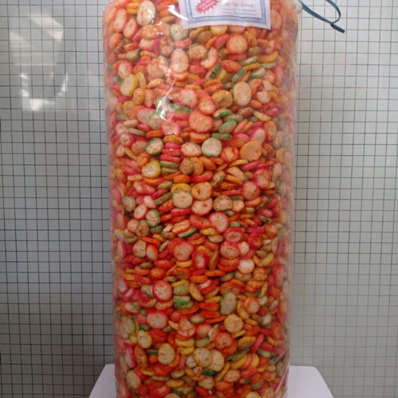 

Krupuk kacing/krupuk seblak kancing