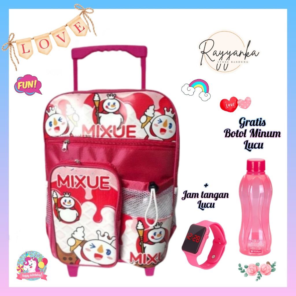 Tas Ransel Toli Anak Perempuan Model Miksu Buy 1 Get 3 Untuk Sekolah Tk Paud Sd