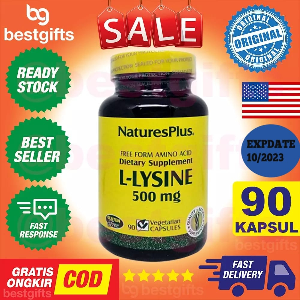 NATURE'S NATURES NATURE PLUS L-LYSINE LYSINE 500 MG 90 KAPSUL