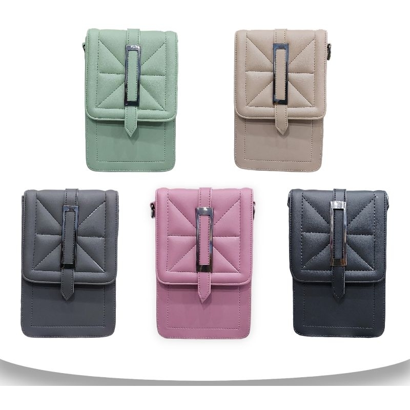 TAS SELEMPANG WANITA POUCH HP TALI RANTAI. TAS SLINGBAG WANITA KEKINIAN SIMPLE