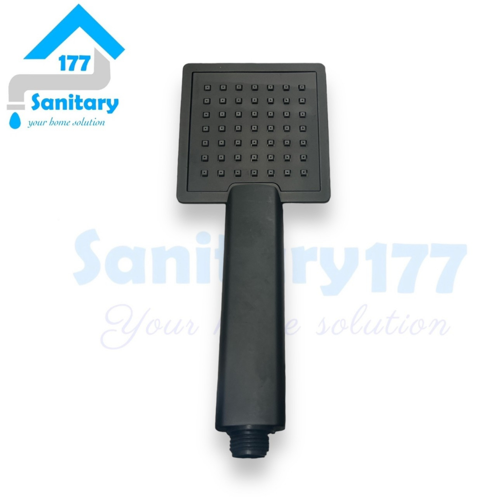 HEAD Hand shower kotak hitam 2102-KEPALA hand shower semprotan air mandi bllack minimalis