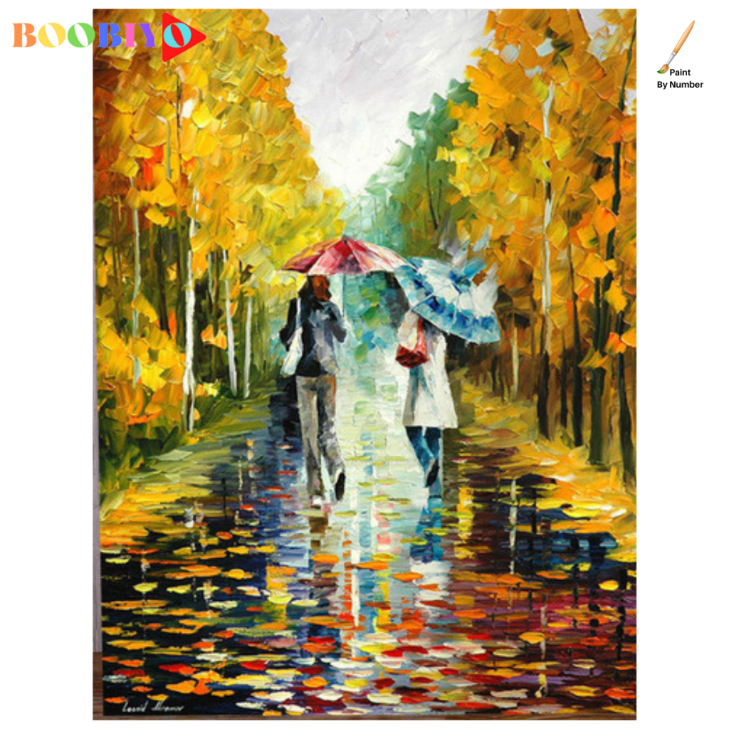 

HJK [Boobiyo] Paint By Numbers 40x50 / DIY Paint By Numbers Landscape No Frame