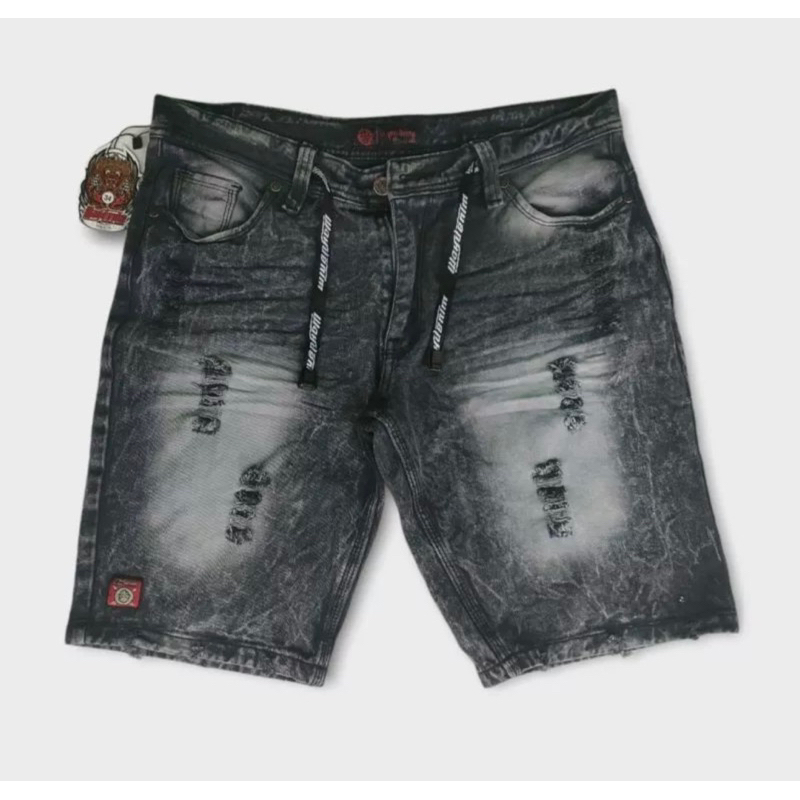 (COD) Celana Jeans Pendek Sobek Pria/Celana jeans pendek sobek distro