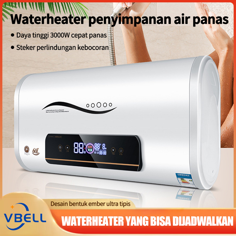 Waterheater Penyimpanan Air Pemanas Elektrik/ Kapasitas Penyimpanan Air 40L /Daya Tinggi 3000W Tengan Tiga Penyesuaian Kecepatan