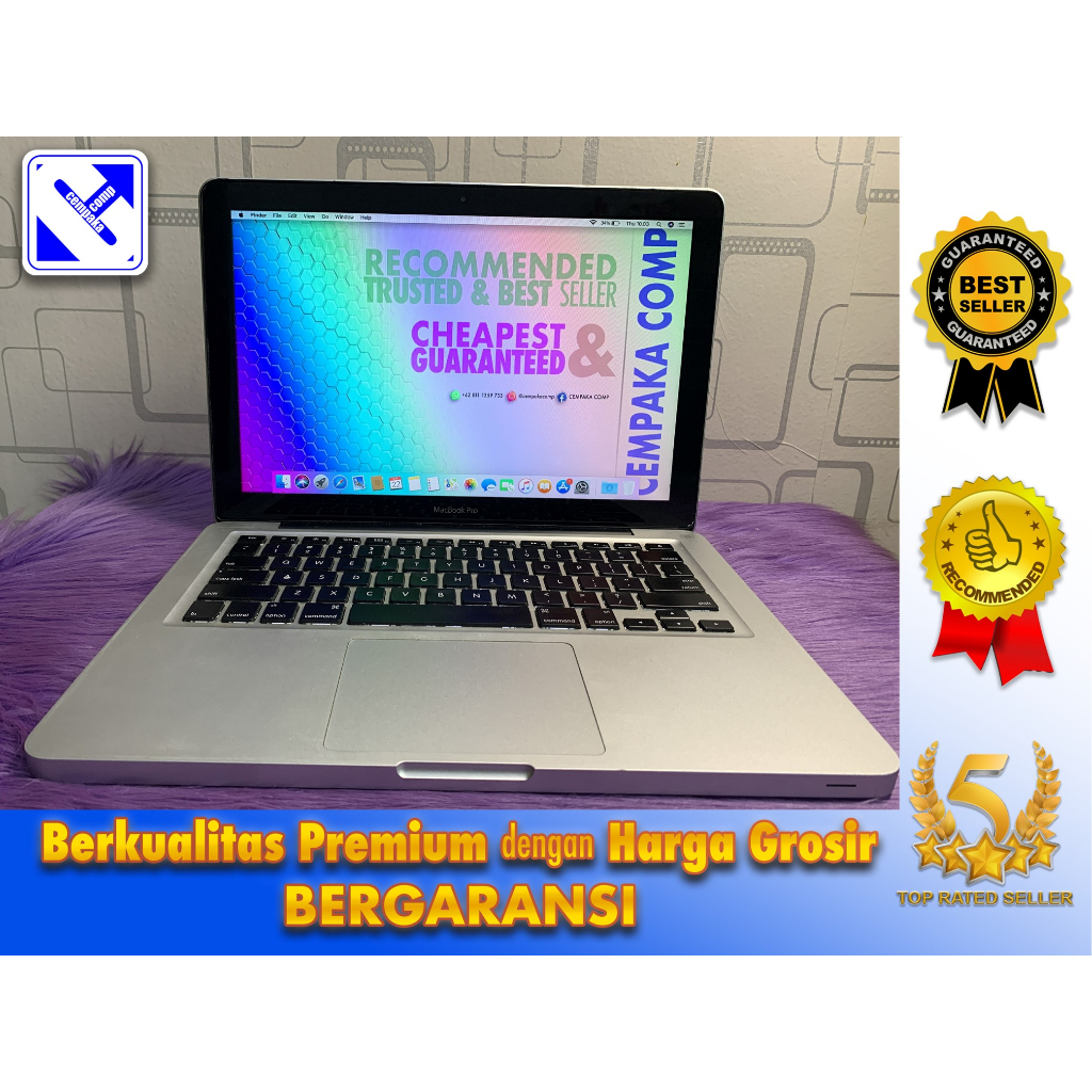 MacBook Pro 13 Mid 2012 i7 4GB HDD 500GB Garansi