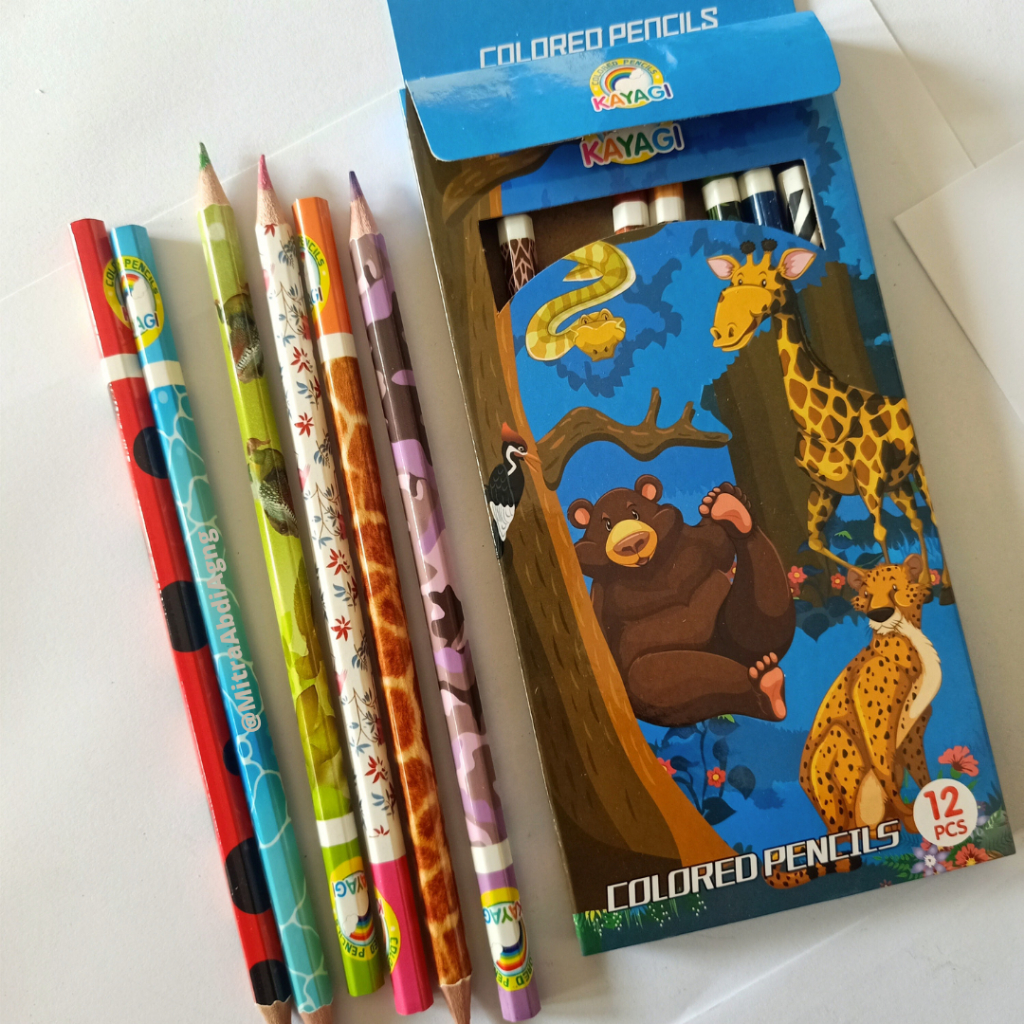

Colored Pencils/Pensil Warna Kayagi 12 Warna