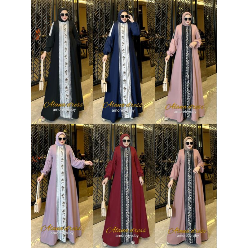 ALANA DRESS LIMITED AMORE BY RUBY ORI GAMIS TERBARU DRESS MUSLIM BAJU WANITA