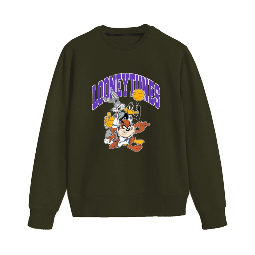 Jaket Hoodie Looneytunes Sablon / Sweater Looneytunes Pria &amp; Wanita / Hoodie Pria