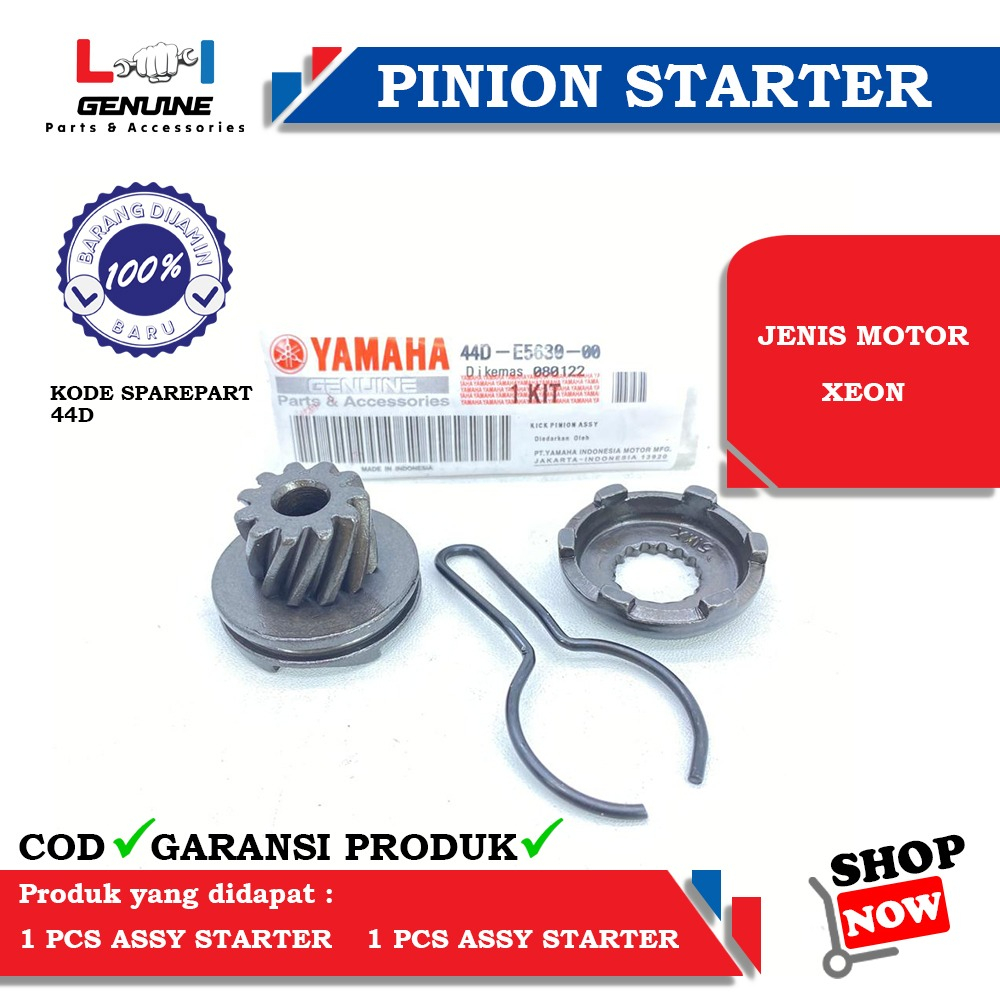 -LOI- GIGI PINION STATER SET YAMAH XEON 44D