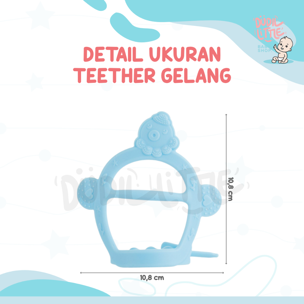 Teether bayi BPA Free Mainan gigitan bayi bentuk buah dan gelang 100% Garansi