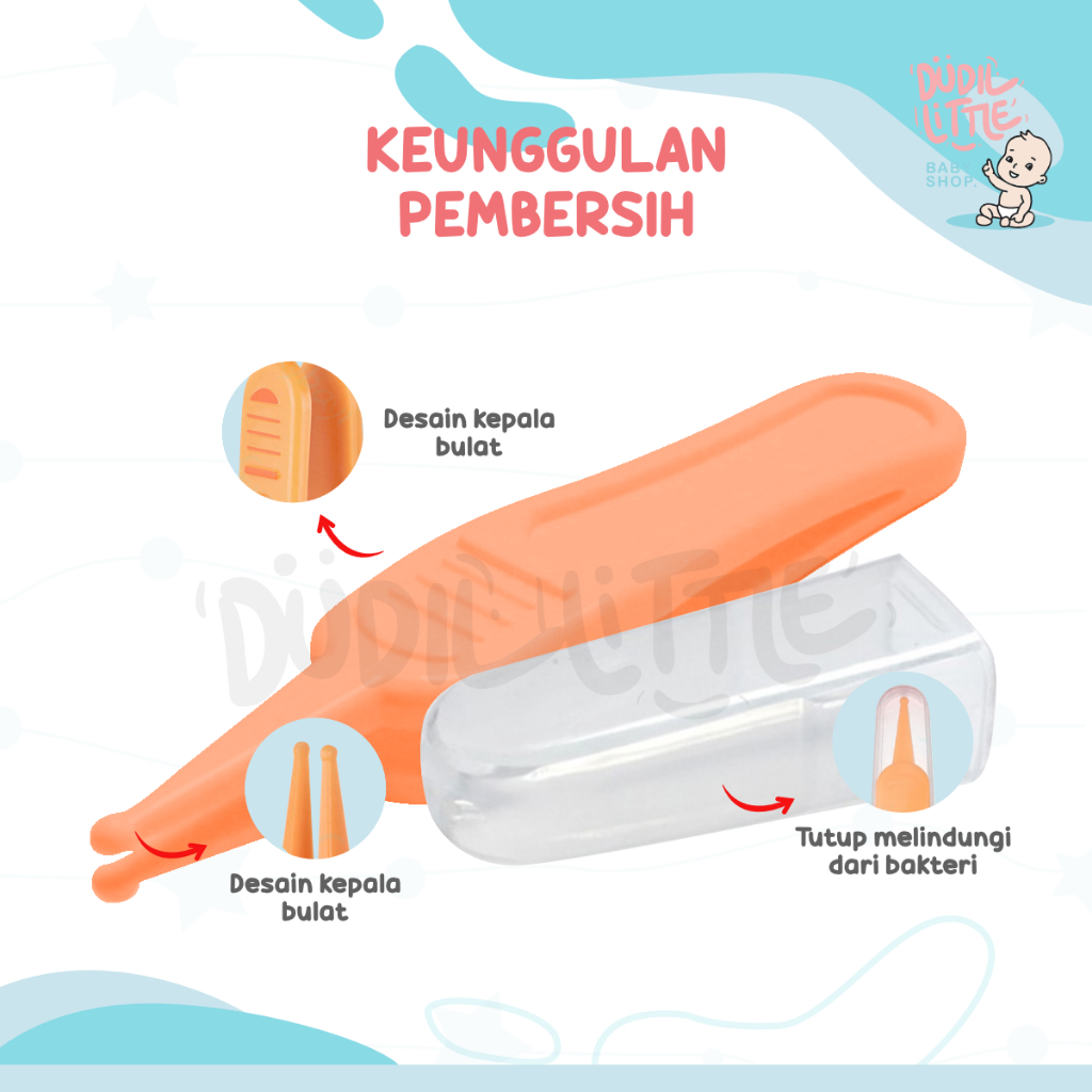 Pembersih hidung bayi baby nose picker model jepitan upil aman dan higienis 100% Garansi