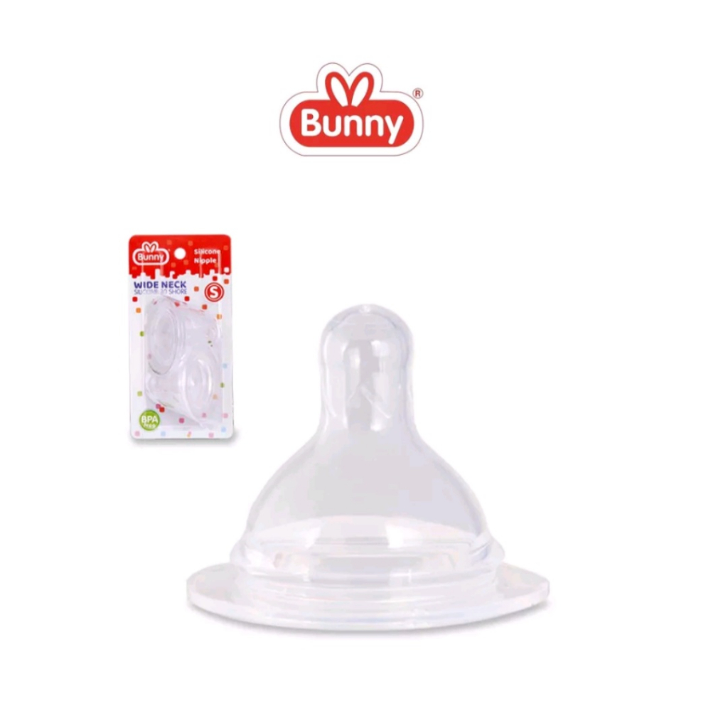 2 Pcs Lusty Bunny Wide Neck Silicone Nipple Dot Wideneck Wide Neck Leher Lebar