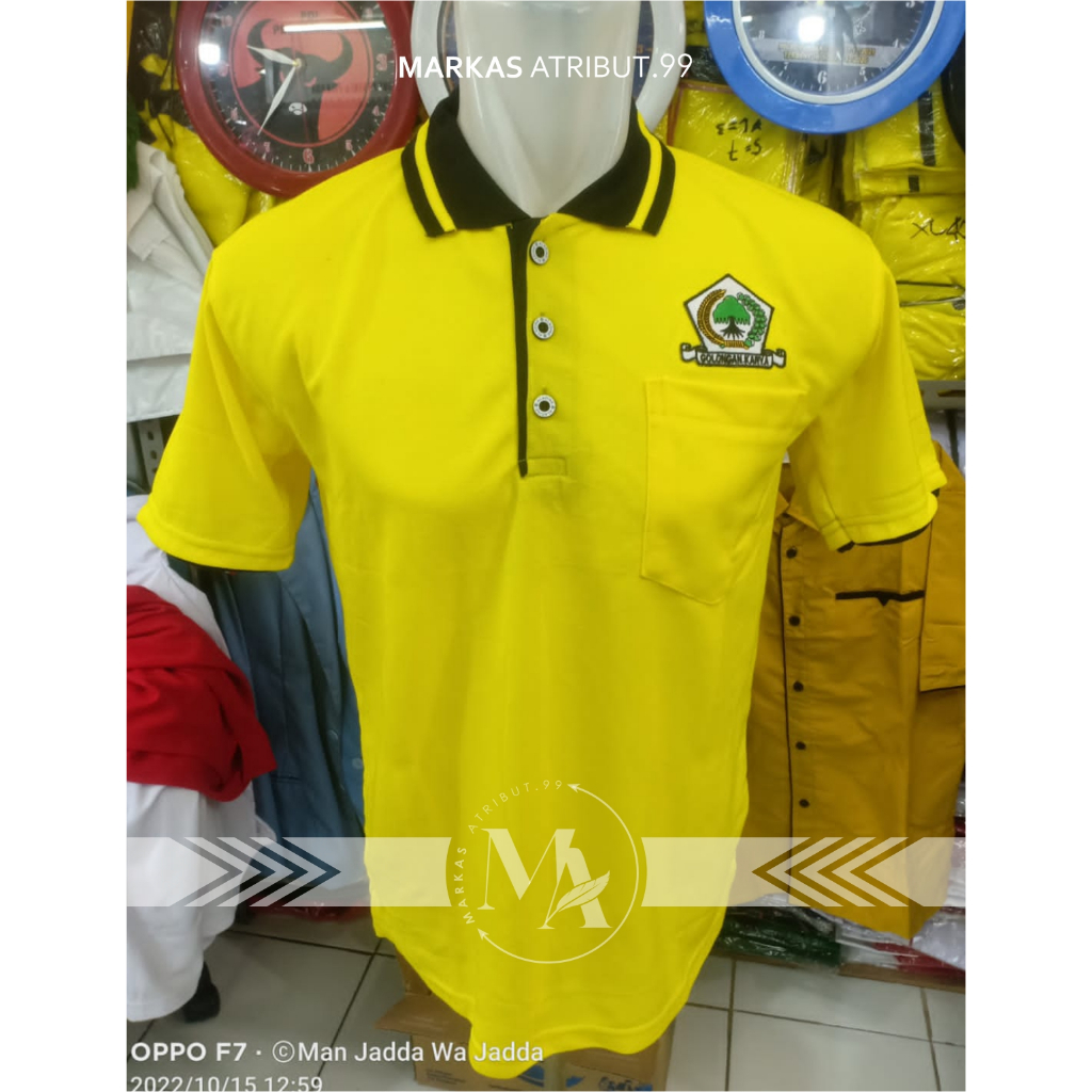 KAOS PARTAI GOLKAR / LACOSTE PARTAI GOLKAR / POLO SHIRT PARTAI GOLKAR / BAJU PARTAI GOLKAR
