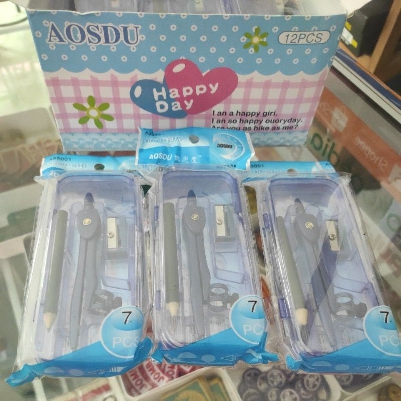 

Penggaris jangka AOSDU fullset isi 7pcs