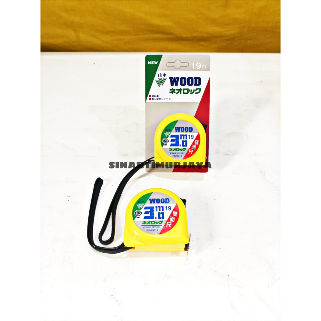 Meteran 3 Meter Wood Taiwan Measure Tape Original