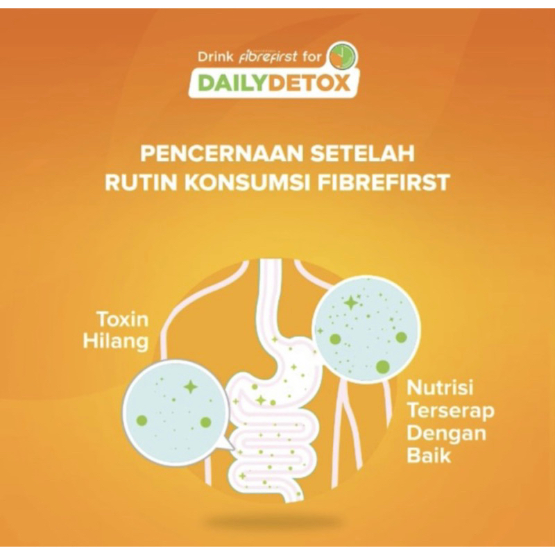 Fibrefirst box 7 sachet ( detox pencernaan menurunkan berat badan )