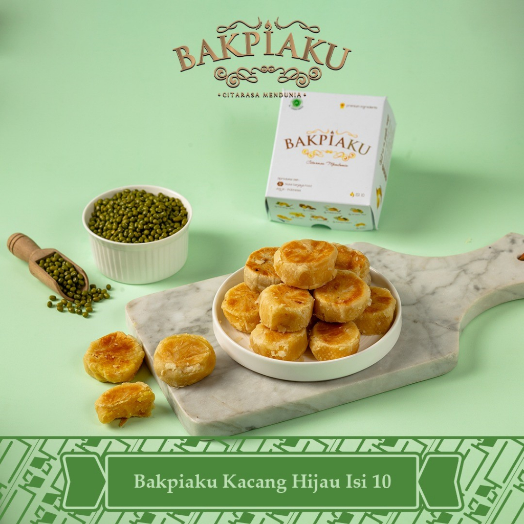 Bakpia Bakpiaku Khas Jogja isi 10 Kacang Hijau