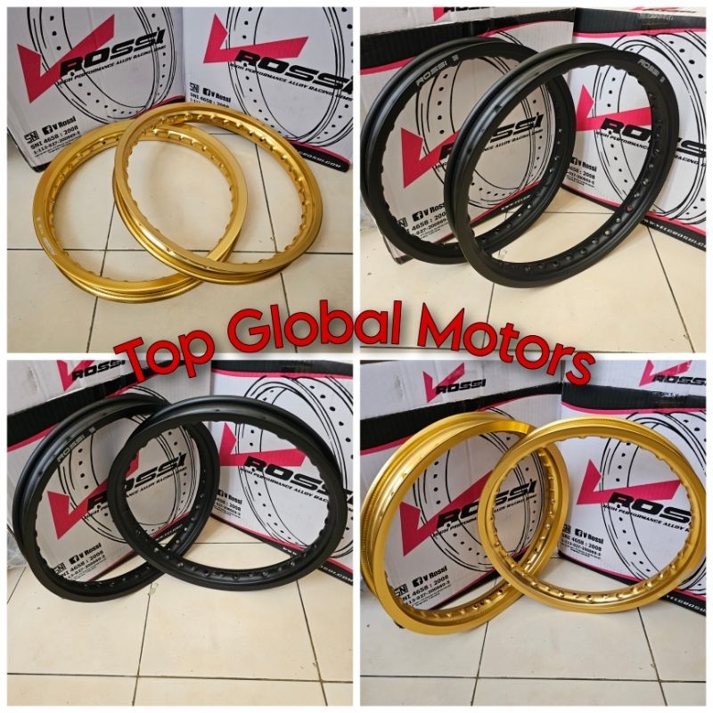 Velg Rossi Ring14 140 160 Sepasang Original Rossi Bisa Semua Motor / Velg Rim Rossi Ring 14