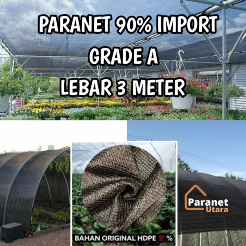 Paranet 90% Lebar 3 Meter ( Eceran ) Grade A