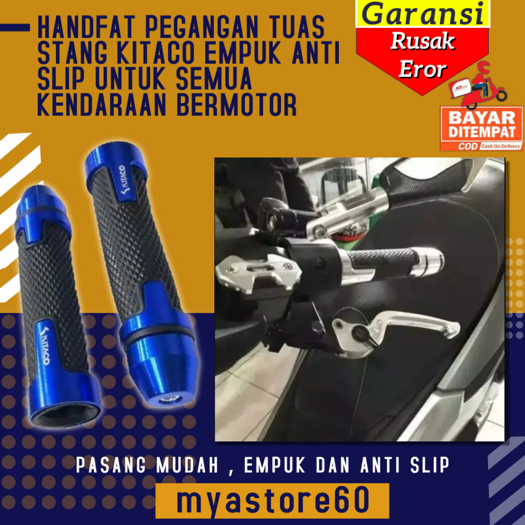 Handfat Pegangan Tuas Stang Kitaco Handgrip Empuk dan Anti Slip Untuk Semua Kendaraan Bermotor