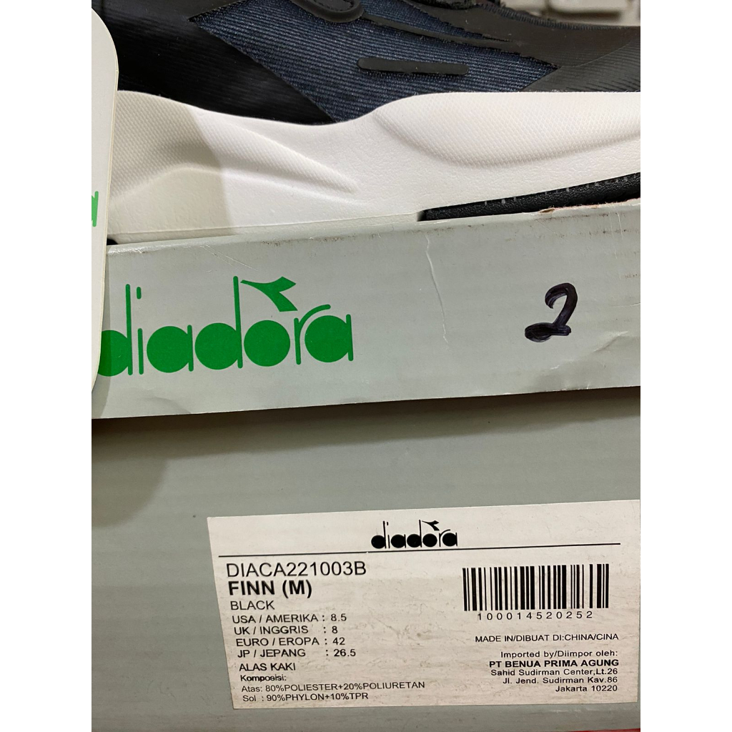 Diadora Finn Black Men's Shoes Original