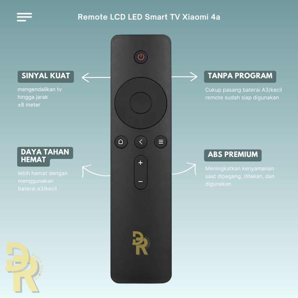 Remot Remote Pengganti Smart Tv LED/LCD XIA@mi 4A Android