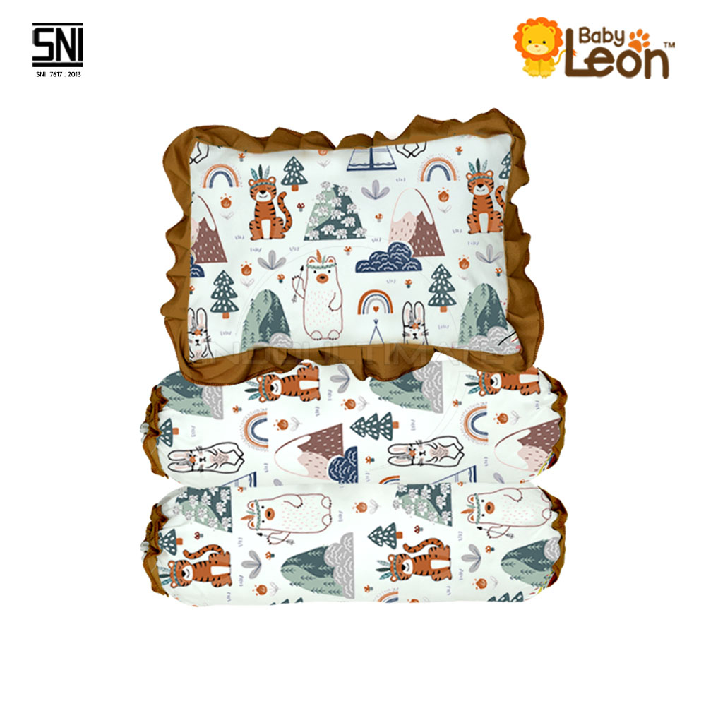 Bantal Guling Bayi bayi Set BGS-02 Boneka bergambar Murah Bantal anak Baru Lahir newborn SP-016-BT