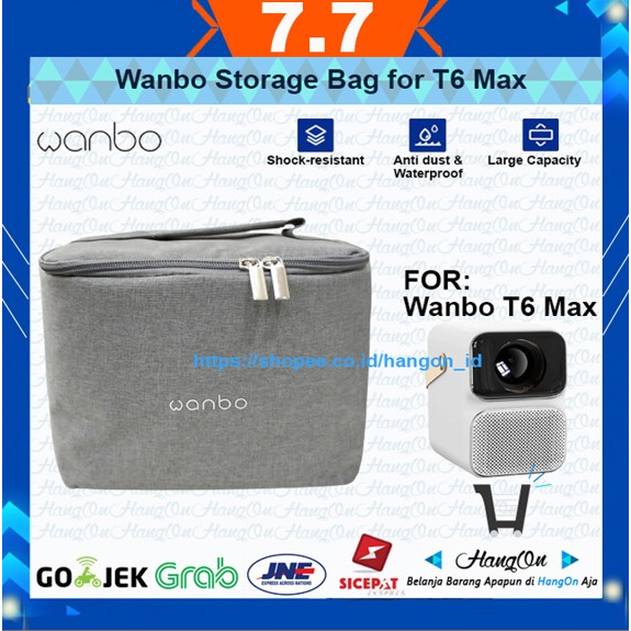 Wanbo Projector Bag T6 Max Protective Tas Proyektor Waterproof Storage
