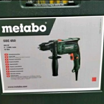 Metabo Bor Listrik 13 MM Impact Drill SBE650 SBE 650 13MM With Mansory