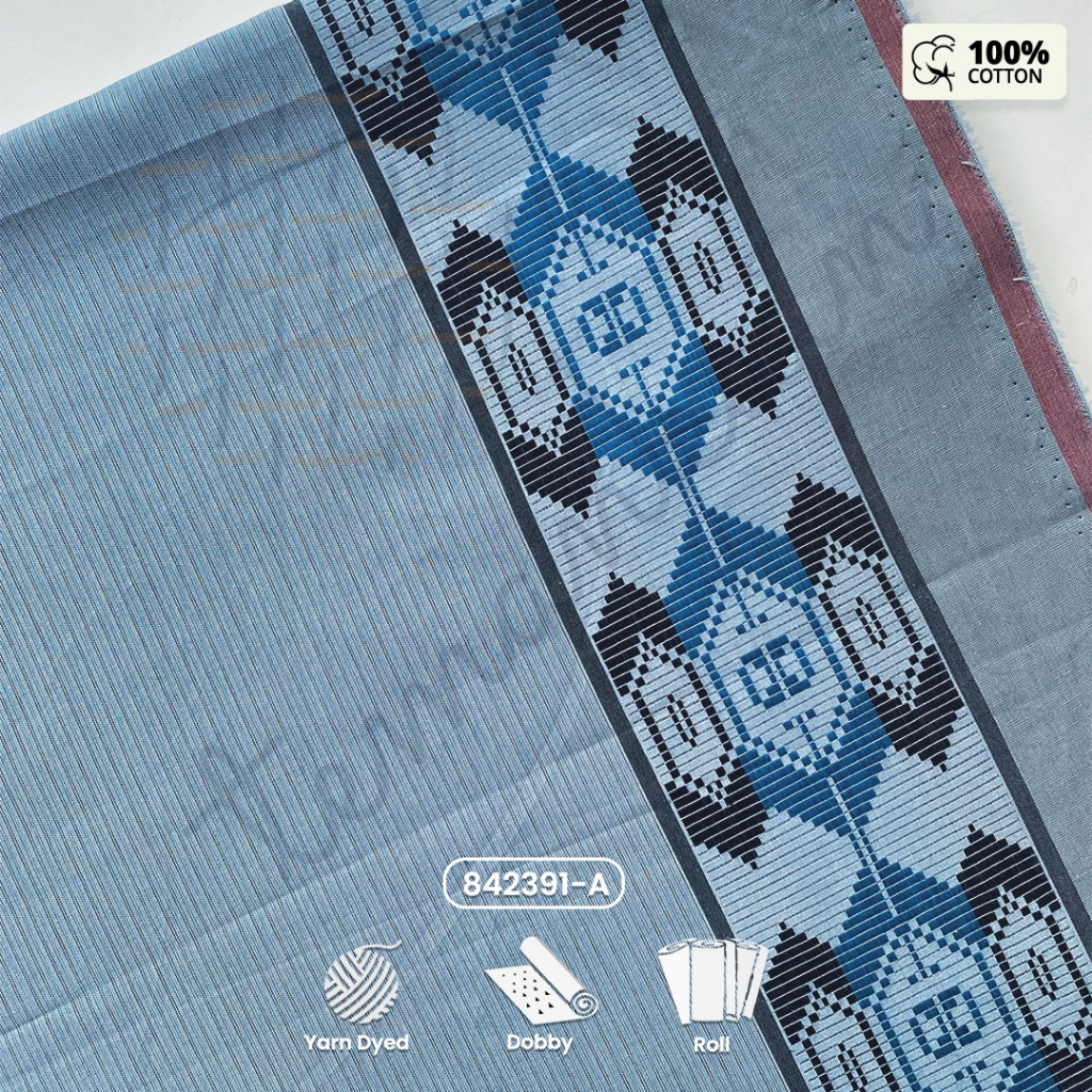 (50 CM) Kain 100% Katun Premium Motif Etnik 842391 | Bahan Baju Lebaran | Bahan Songket | Kain Songk