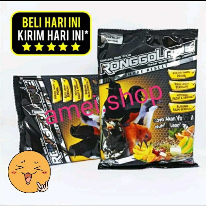 Ebod Ronggolawe Pakan Makanan Harian Burung Murai Kacer Pleci Cimblek voer Pellet