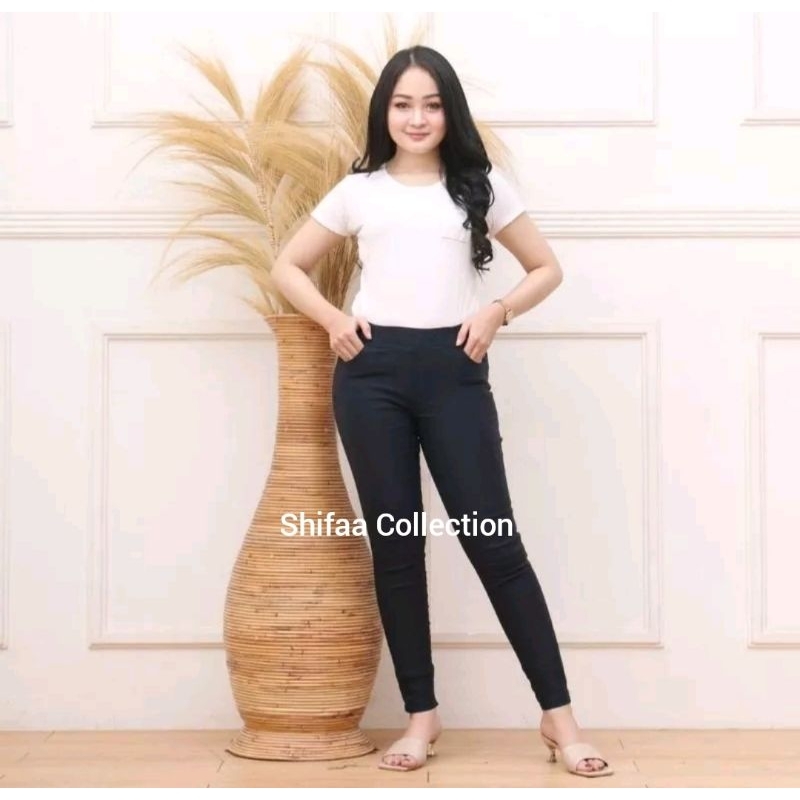 Celana Legging Panjang Dewasa / Legging Murah / Legging Jumbo / Celana Panjang / Celana Kerja / Wanita Baggy /Celana Jeans Wanita / Celana Jeans Jumbo Wanita / Celana Legging Bahan Twill Combad Diamonds Stread Standar Jumbo Super Jumbo