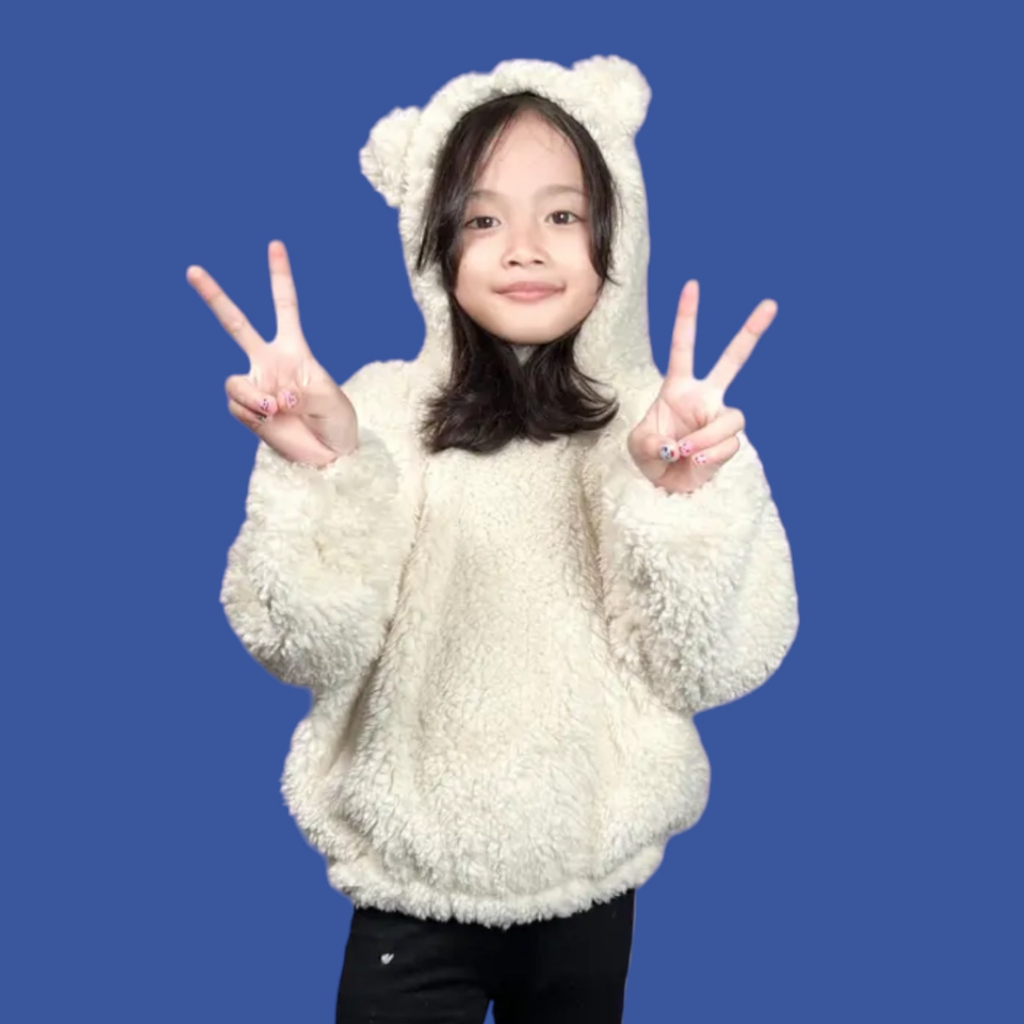 HOODIE SHERPA ANAK LAKI-LAKI DAN PEREMPUAN