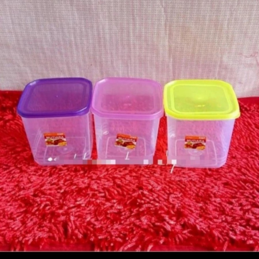 Toples Plastik Segi 1kg / Square Sealware / Kotak