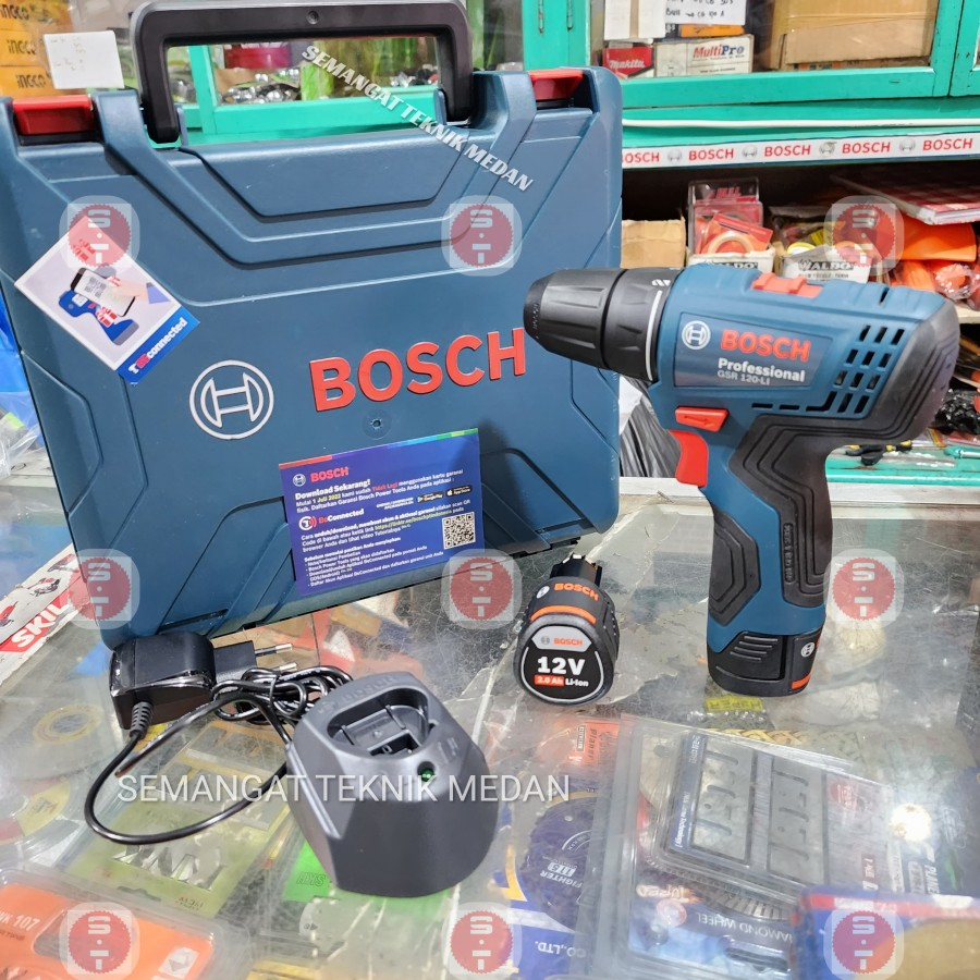 GSR 120 - LI CORDLESS DRILL BOR BATERAI BATERE 12V BOSCH GSR120LI