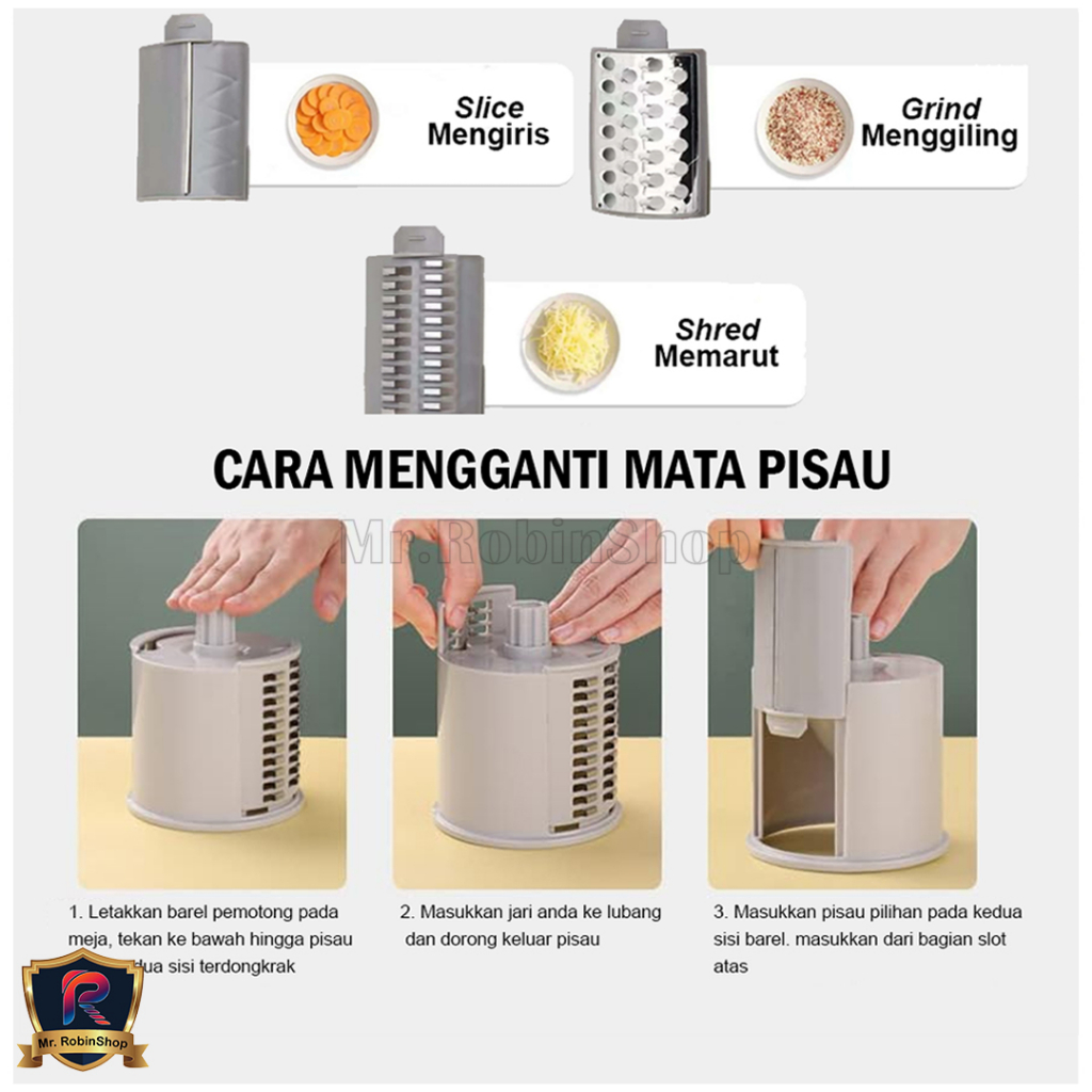 Vegetable Slicer Machine Alat Pemotong Sayuran Parutan Serbaguna