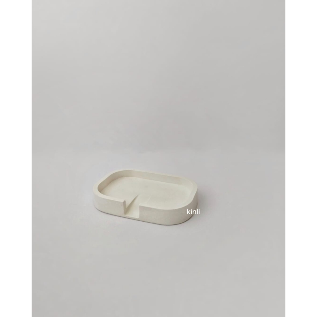 soap bar dish holder concrete terrazzo white concrete tempat sabun