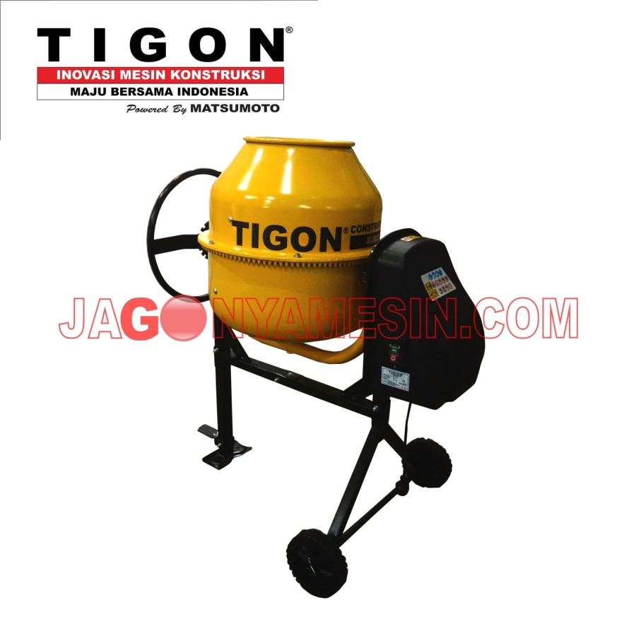 Molen Mini Pengaduk Semen Tigon TCM-120L - Mesin Molen Listrik