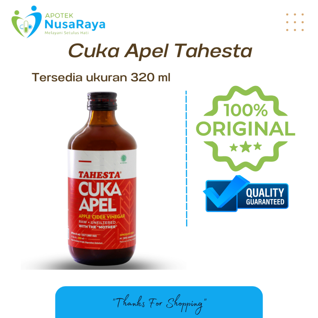 

Tahesta Cuka Apel 320 ml