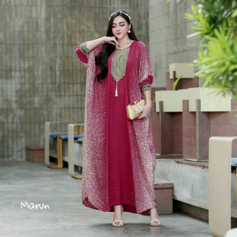 Efita Kaftan / Gamis Twill Ori Super HQ / Gamis Kaftan